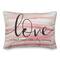 Love Has a Big Meaning Pink Indoor/Outdoor Lumbar Pillow